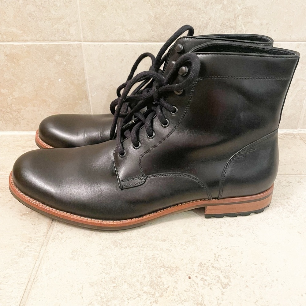 Warfield & Grand Lace Up Black Boots